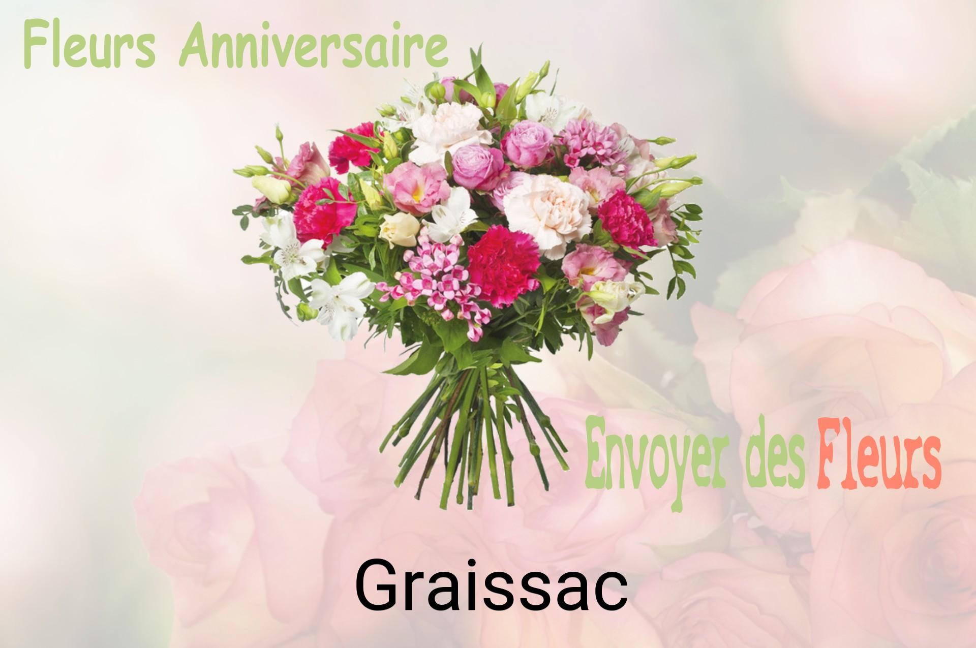 Bouquet de fleurs d’anniversaire livré à Graissac